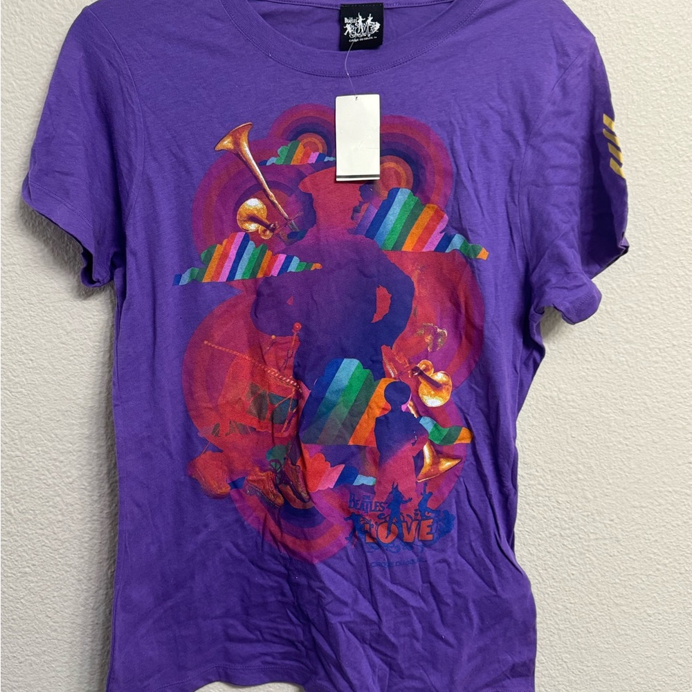 Beatles Love Short Sleeve Fitted Tee Cirque du Soleil Mirage xl